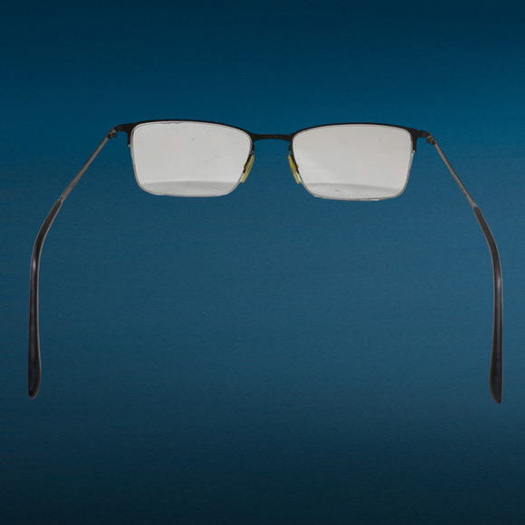 Giorgio Armani AR5010 3001 Matte Black Eyeglasses Frames Only Half Rim Box Case - Picture 3 of 8